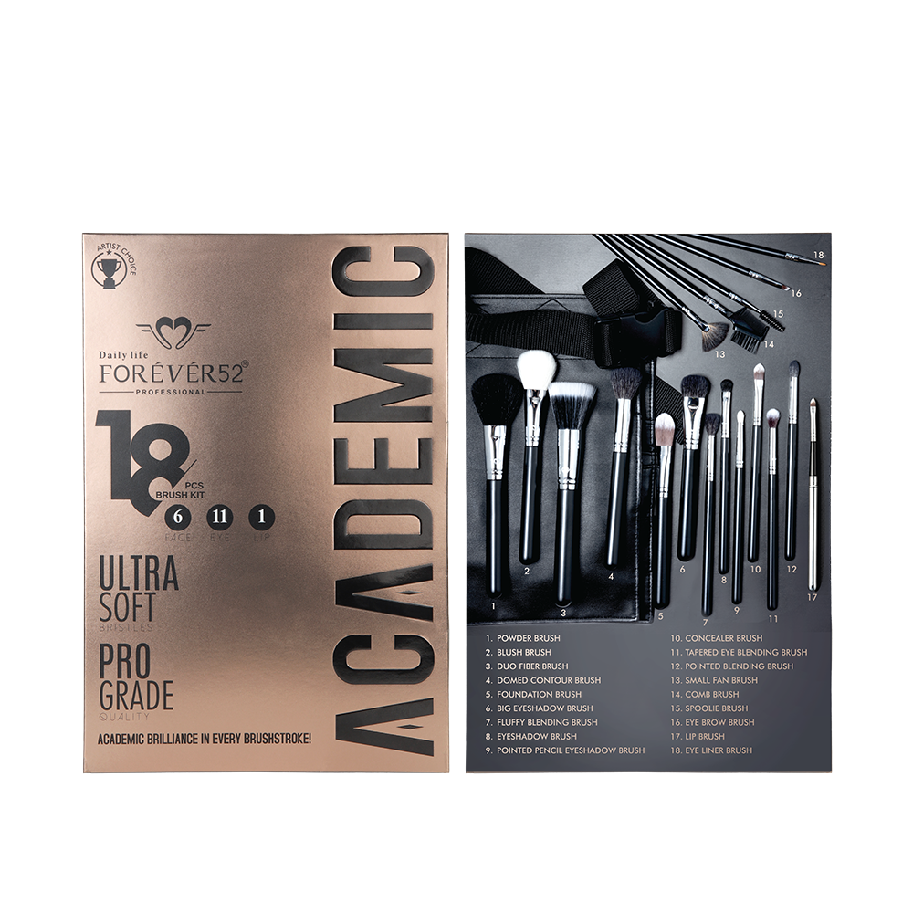 Forever52 Academic 18 Pieces BrushÂ Kit