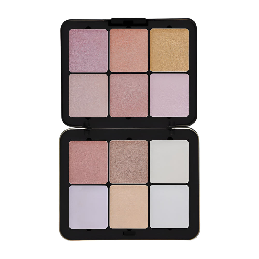 Future Makeup 12 Color Highlighter Glow Powder Palette