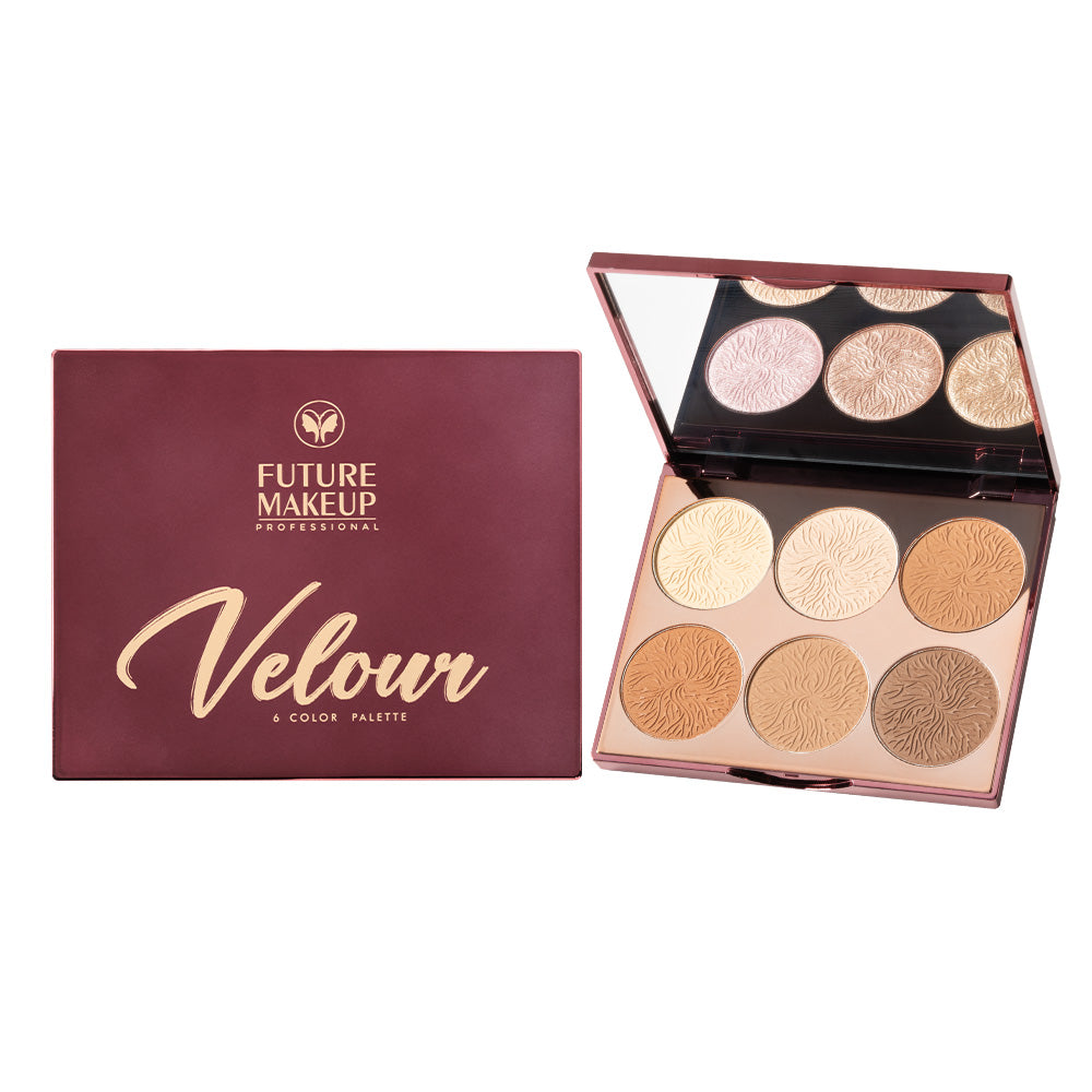 Future Makeup 6 Color Blush Palette