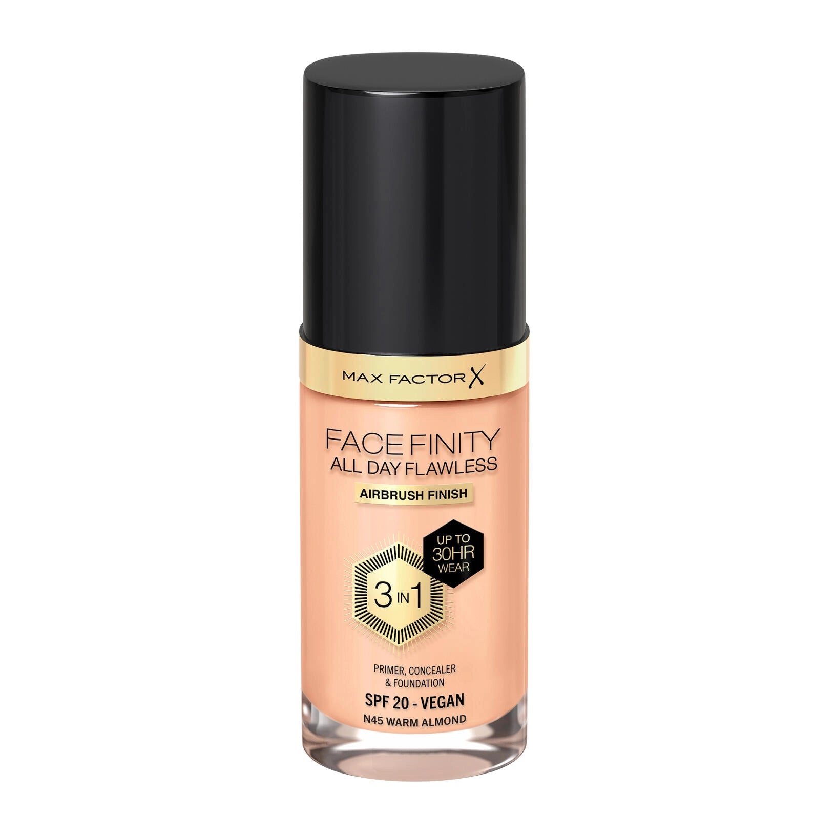 MAXFACTOR FACEFINITY ALL DAY FLAWLESS 3 IN 1 VEGAN FOUNDATION