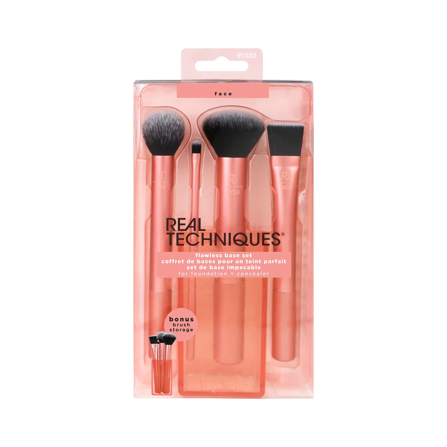 REAL TECHNIQUES Flawless Base Makeup Brush Set